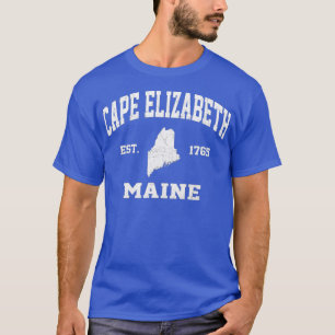 Cape Elizabeth Maine ME vintage State Athletic sty T Shirt