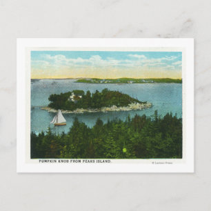 Cape Elizabeth View of Two Lighthouses Vykort