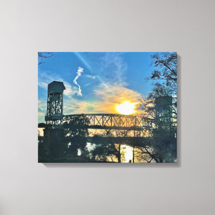 Cape Fear Memorial Bridge Wilmington NC Canvastryck