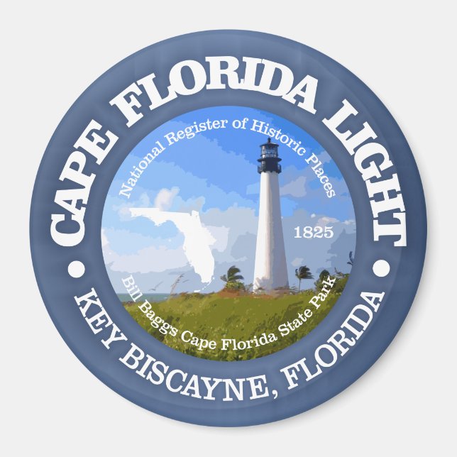 Cape Florida Light Magnet (Framsidan)
