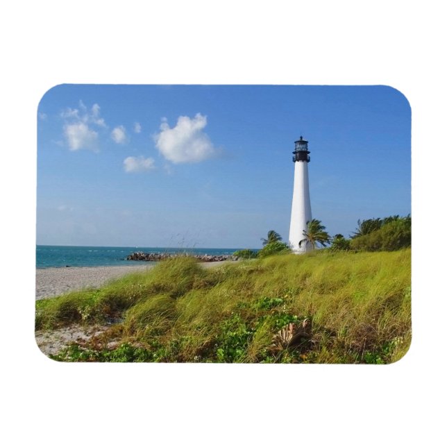 Cape Florida Lighthouse Magnet (Horisontell)