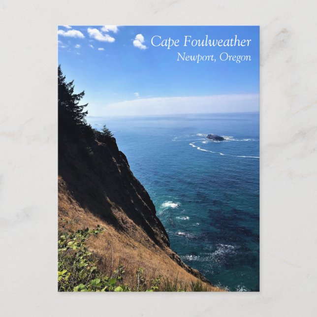 Cape Foulweather, Newport, Oregon Vykort (Framsida)