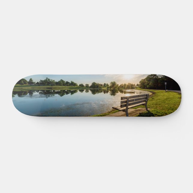 Cape Girardeau County Park Bench Sunset Mini Skateboard Bräda 18,5 Cm (Horz)