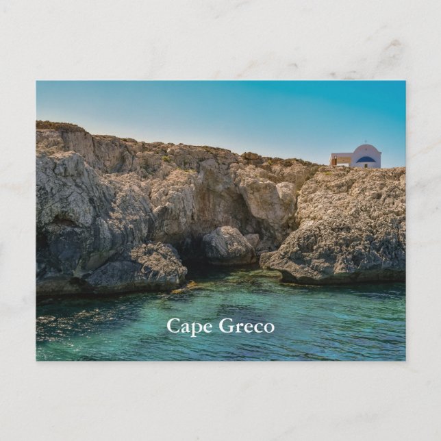 Cape Greco, Cypern Vykort (Framsida)