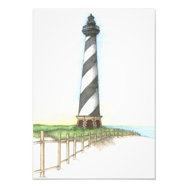 Cape Hatteras fyr Fototryck (Framsidan)