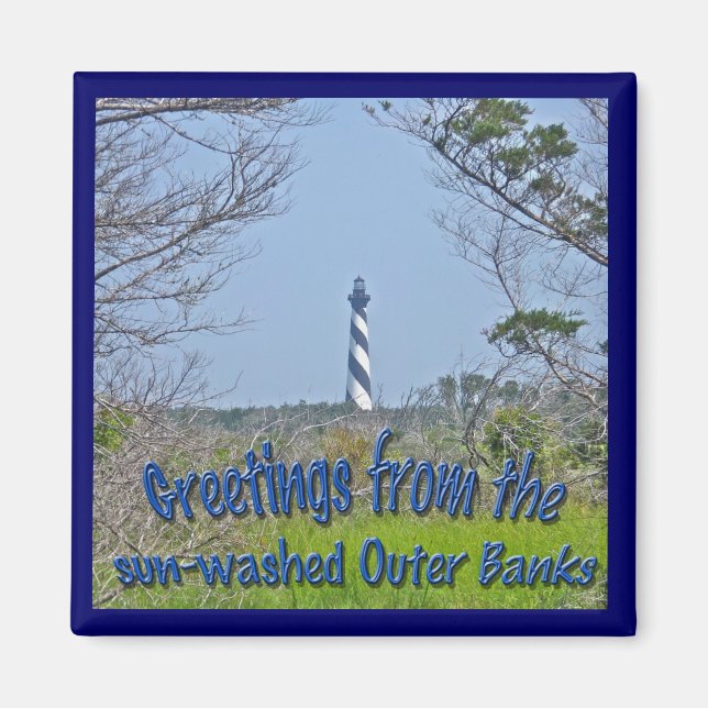 Cape Hatteras fyr från Wetlands Series Magnet (Framsidan)