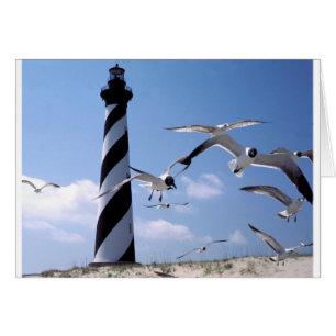 Cape Hatteras fyr fyr i North Carolina Hälsningskort