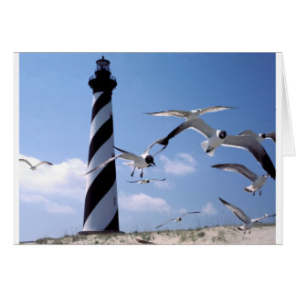 Cape Hatteras fyr fyr i North Carolina Hälsningskort