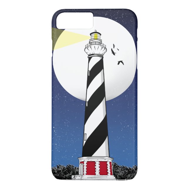 Cape Hatteras Lighthouse ILLUSTRATION Case-Mate iPhone Skal (Baksida)