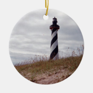 Cape Hatteras Lighthouse Julgransprydnad Keramik