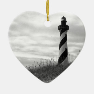 Cape Hatteras Lighthouse Julgransprydnad Keramik