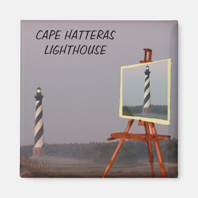 CAPE HATTERAS LIGHTHOUSE-MAGNET MAGNET (Framsidan)
