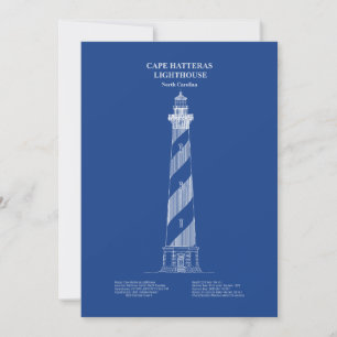 Cape Hatteras Lighthouse - North Carolina - AD Tack Kort