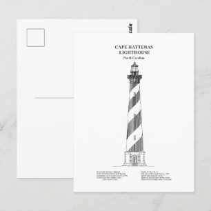 Cape Hatteras Lighthouse - North Carolina - BD Vykort