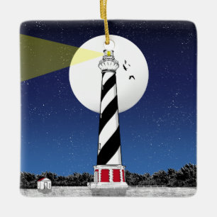 Cape Hatteras Lighthouse North Carolina Julgransprydnad Keramik