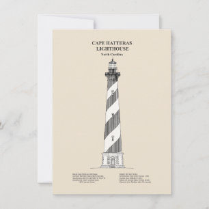 Cape Hatteras Lighthouse - North Carolina - SBD Anteckningskort
