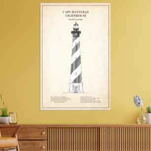 Cape Hatteras Lighthouse - North Carolina - SBD Canvastryck