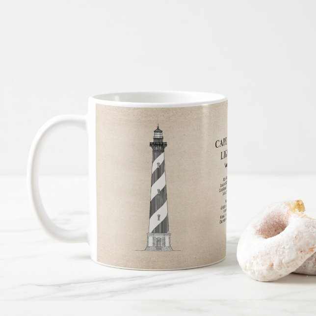 Cape Hatteras Lighthouse - North Carolina - SBD Kaffemugg (Med munk)