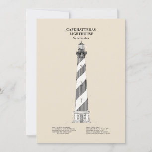 Cape Hatteras Lighthouse - North Carolina - SBD Tack Kort