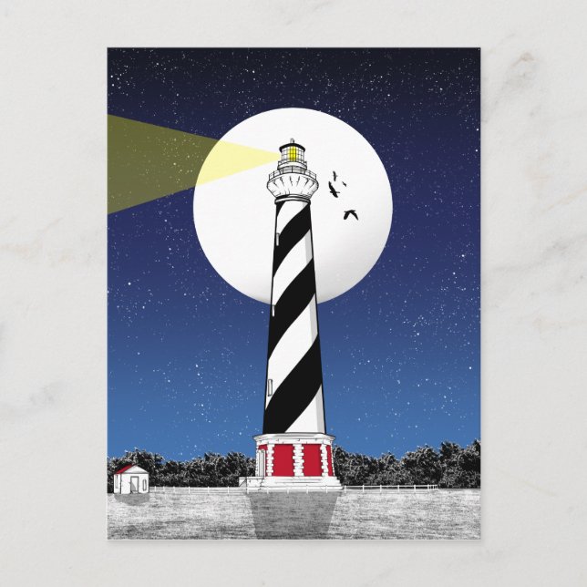 Cape Hatteras Lighthouse North Carolina Vykort (Framsida)