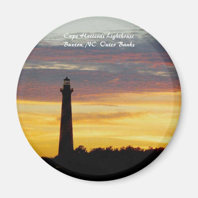 Cape Hatteras Lighthouse OBX Magnet (Framsidan)