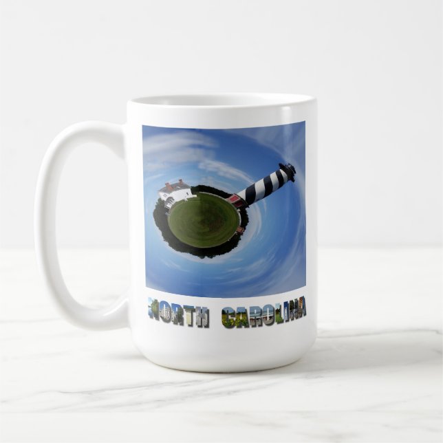 Cape Hatteras Lighthouse OBX North Carolina Photo Kaffemugg (Vänster)