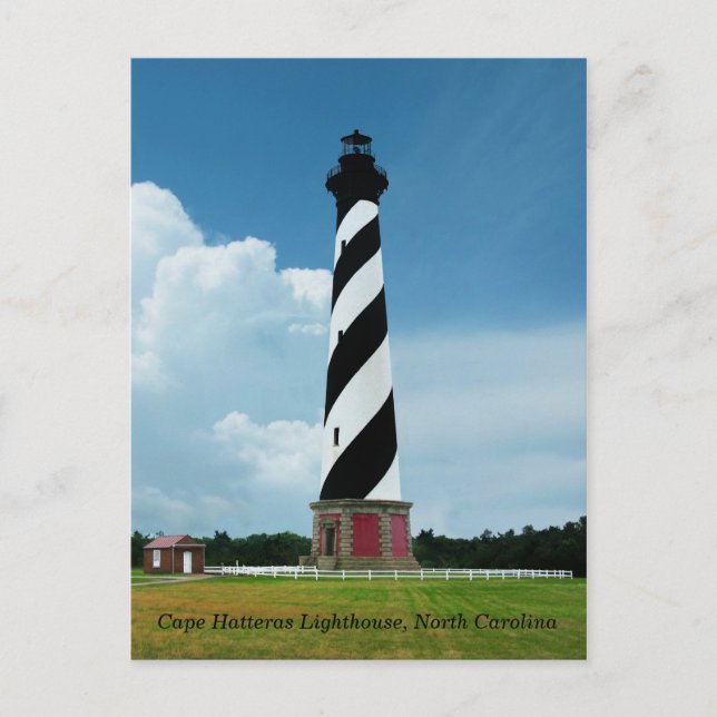Cape Hatteras Lighthouse Outer Banker NC Vykort (Framsida)