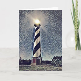 Cape Hatteras Lighthouse Outer Banker OBX NC Kort