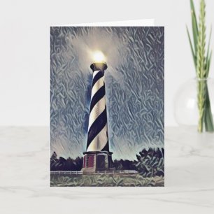 Cape Hatteras Lighthouse Outer Banker OBX NC Kort