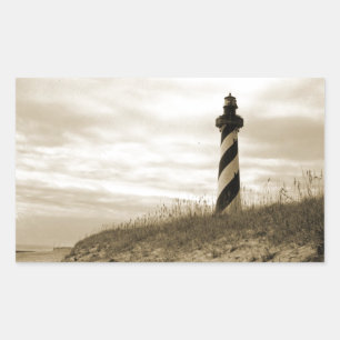 Cape Hatteras Lighthouse Rektangulärt Klistermärke