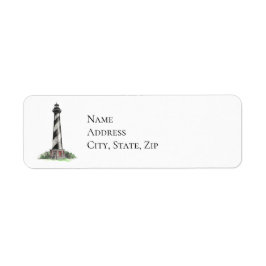 Cape Hatteras Lighthouse Returadress Etikett