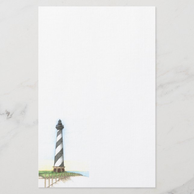 Cape Hatteras Lighthouse Stationery Brevpapper (Framsida)