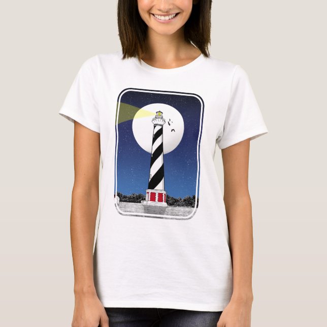 Cape Hatteras Lighthouse T Shirt (Framsida)
