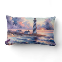 Cape Hatteras Lighthouse vid Sunset Kusten