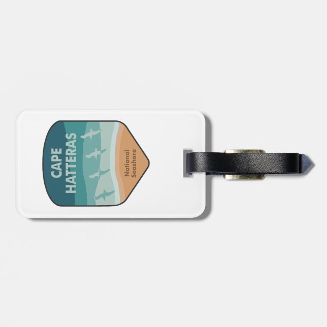 Cape Hatteras National Seashore Fiskmås Bagagebricka (Baksida Vågrät)