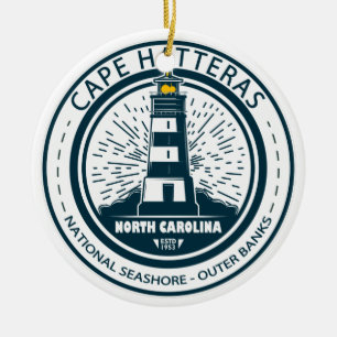 Cape Hatteras National Seashore Outer Banker Julgransprydnad Keramik