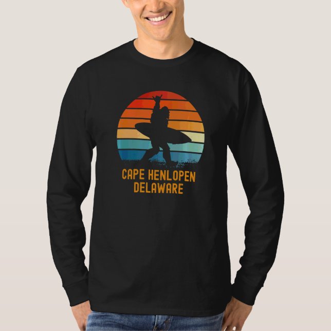 Cape Henlopen Delaware Sasquatch Souvenir T Shirt (Framsida)