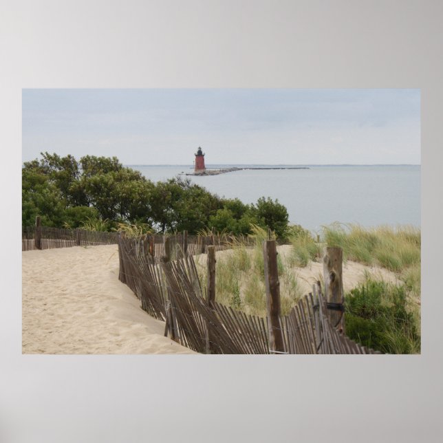Cape Henlopen Light Poster (Framsidan)