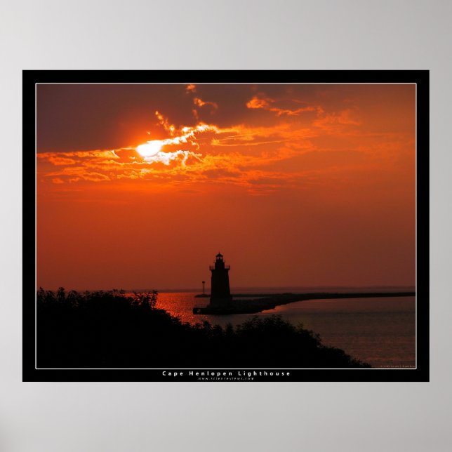 Cape Henlopen Lighthouse Poster (Framsidan)