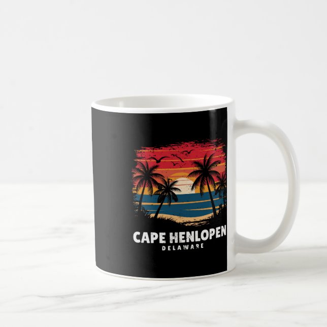 Cape Henlopen State Park Delaware Surfare Minnessa Kaffemugg (Höger)