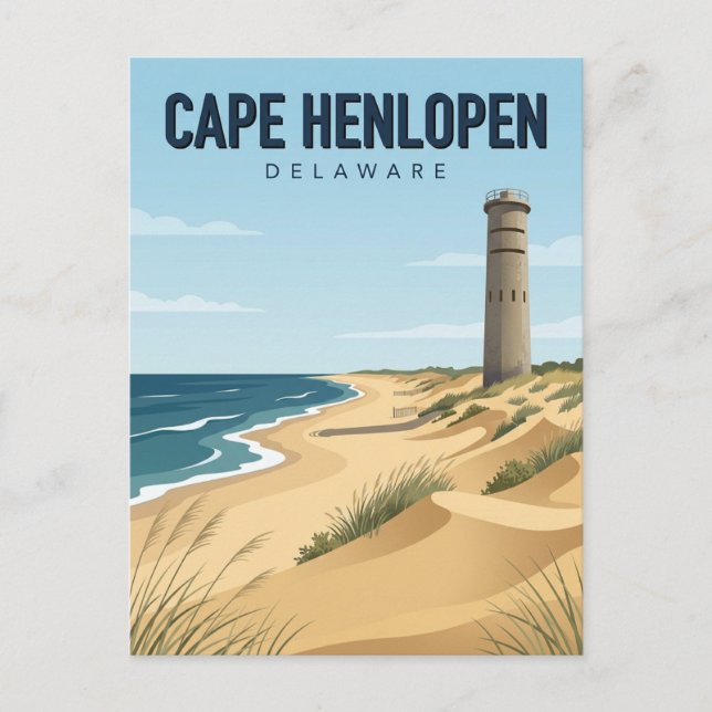 Cape Henlopen State Park Delaware Vykort (Framsida)