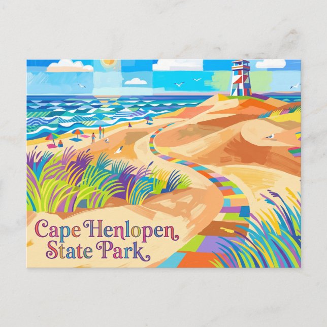 Cape Henlopen State Park USA Vykort (Framsida)
