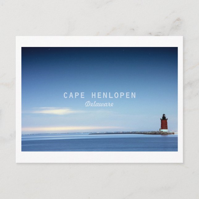 Cape Henlopen. Vykort (Framsida)
