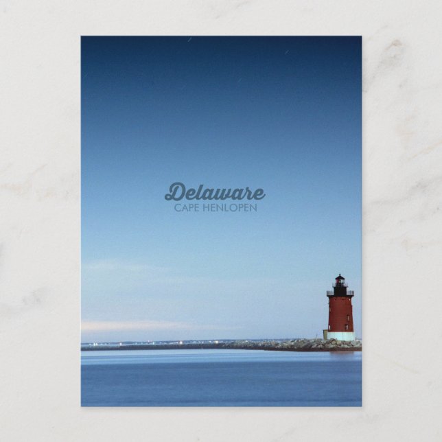 Cape Henlopen. Vykort (Framsida)