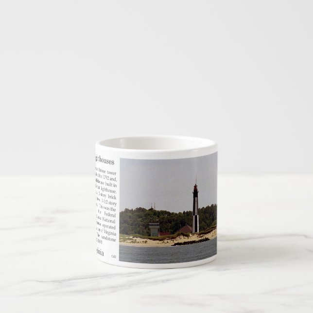 Cape Henry fyr historia espressomugg (Framsidan)