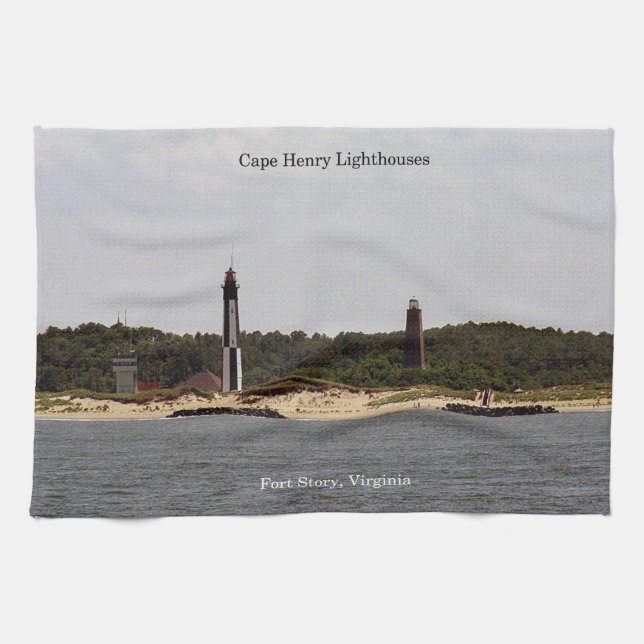 Cape Henry fyrar kökshandduk (Horisontell)