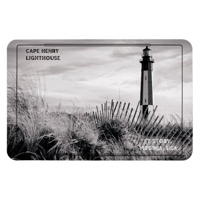 Cape Henry Lighthouse Magnet (Horisontell)