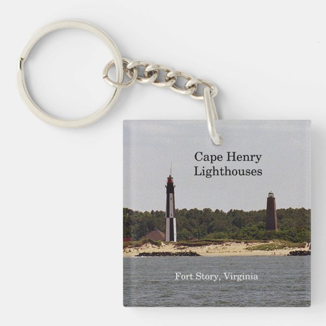 Cape Henry Lighthouse nyckelring (Framsidan)