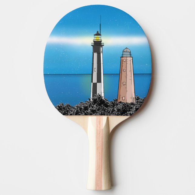Cape Henry Lighthouse Virginia Chesapeake Bay Pingisracket (Framsidan)