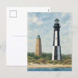 Cape Henry Lighthouses Helg Vykort